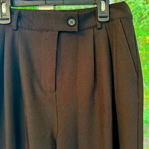 Women’s pleated straight leg trousers